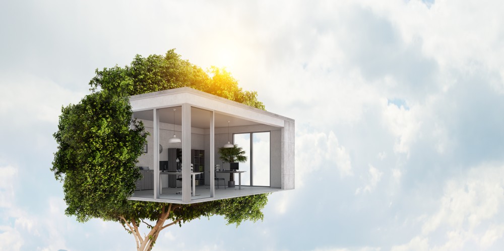 Sustainable house in a tree