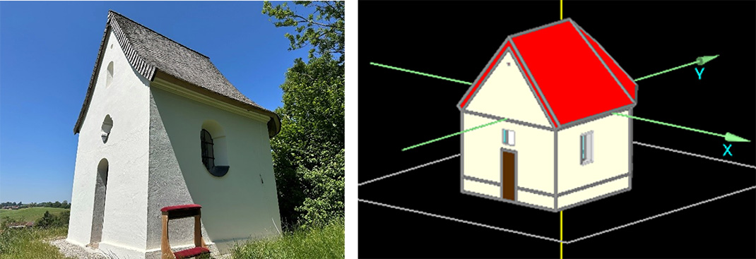 Simulation Model Fraunberg Chapel Sufferloh